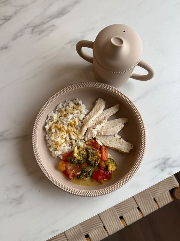 Tallerken med sugekopp  My1 BUBBLES - VELG FARGE